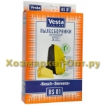 M2323 Бумажные пылесборники Vesta filter BS 01 (5 шт.) для пылесосов Bosch, Siemens